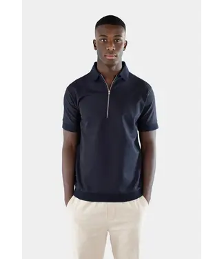 CISZERE Ciszere 20079-008 Clay Jersey Half Zip Navy