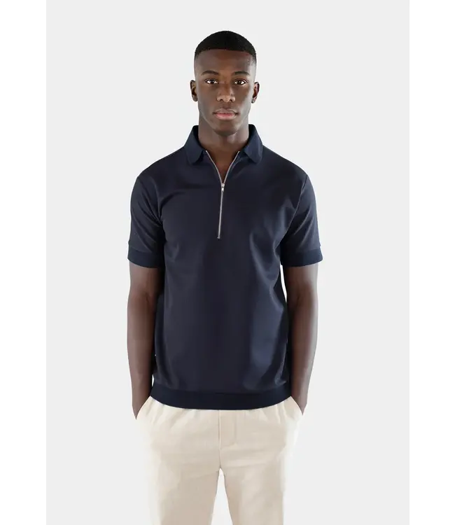 CISZERE Ciszere 20079-008 Clay Jersey Half Zip Navy