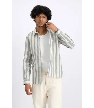 LAW OF THE SEA LAW OF THE SEA LAW-10186-303 allure slub stripe shirt windsurfer