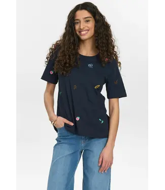Nümph Nümph 705554 Nuzoey T-Shirt Gots 3038 Dark Sapphire