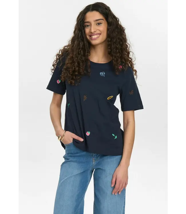 Nümph Nümph 705554 Nuzoey T-Shirt Gots 3038 Dark Sapphire