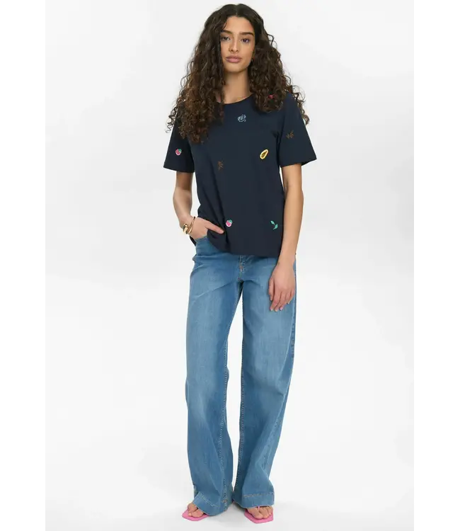 Nümph Nümph 705554 Nuzoey T-Shirt Gots 3038 Dark Sapphire