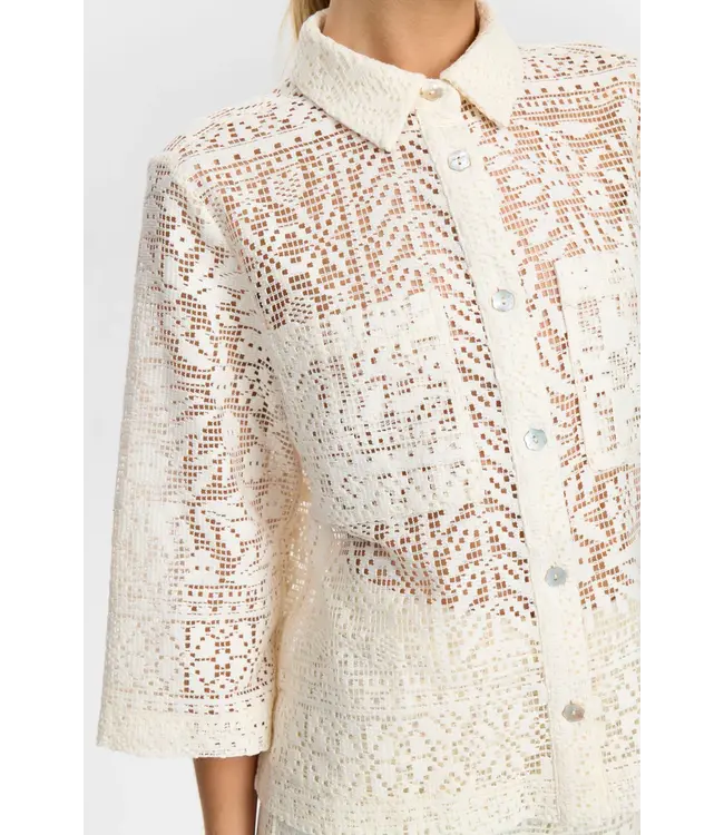 Nümph Nümph 705531 Nuwicki Shirt 9001 Cloud Dancer