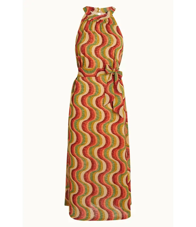 KING LOUIE King Louie Virna Midi Dress Jiggy 09462 Ribbon Red