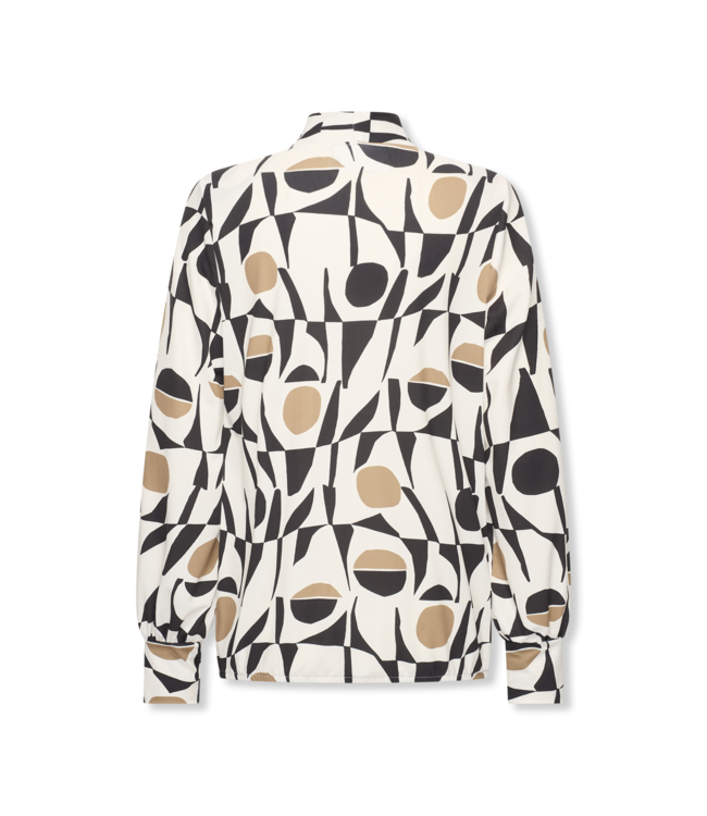 HELENA HART Helena Hart 7674CLA Top Jozzy Print Clash Camel