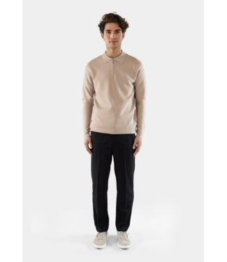 Ciszere Caleb knitted half zip 40057-556-05 Cappuccino