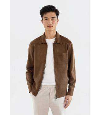 CISZERE Ciszere Neo vegan suede overshirt 2.0 30038-064-04 Mocha Brown