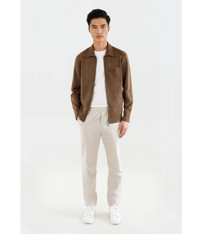 CISZERE Ciszere Neo vegan suede overshirt 2.0 30038-064-04 Mocha Brown