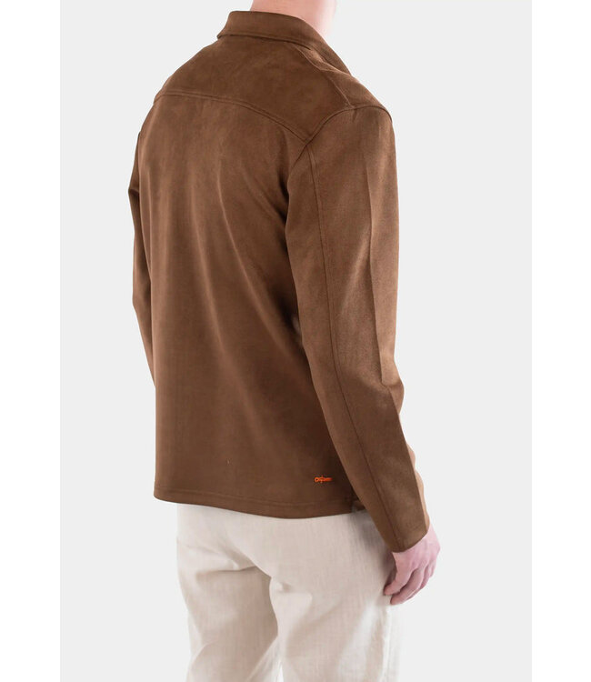 CISZERE Ciszere Neo vegan suede overshirt 2.0 30038-064-04 Mocha Brown