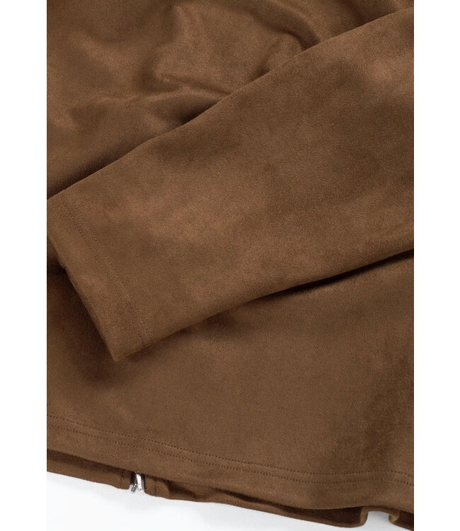 CISZERE Ciszere Neo vegan suede overshirt 2.0 30038-064-04 Mocha Brown