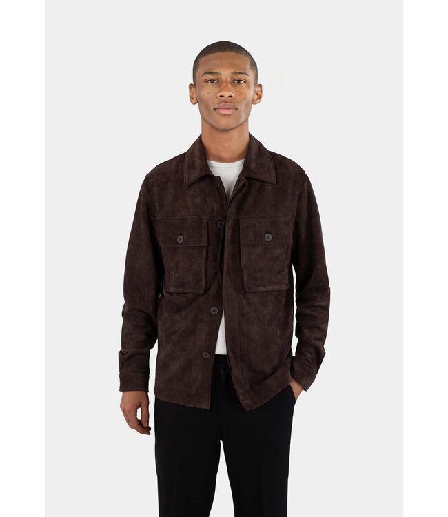 CISZERE Ciszere Nash Vegan Suede Jacket-50029-065-05-Java