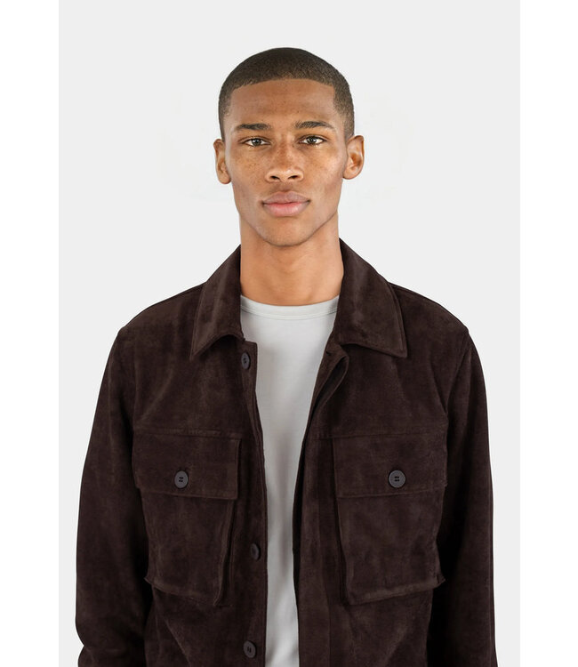 CISZERE Ciszere Nash Vegan Suede Jacket-50029-065-05-Java