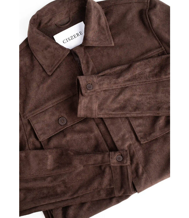 CISZERE Ciszere Nash Vegan Suede Jacket-50029-065-05-Java