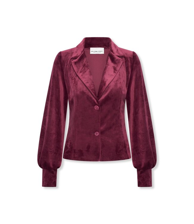 HELENA HART Helena Hart 7640 Blazer Lora Velour Wine