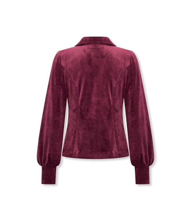 HELENA HART Helena Hart 7640 Blazer Lora Velour Wine