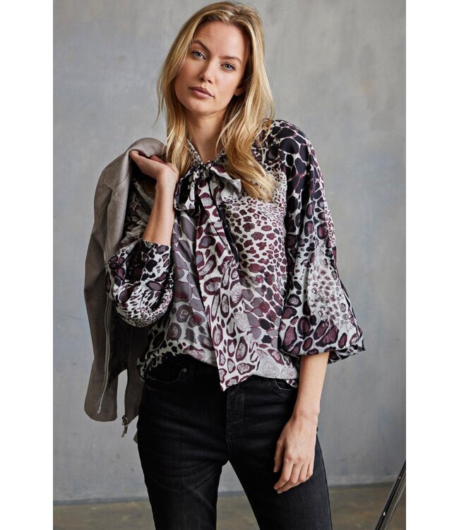 HELENA HART Helena Hart 7676Kit Blouse Jolien Kitty Wine