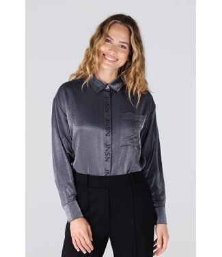 JANSEN AMSTERDAM Jansen Amsterdam Lieke Blouse WS742 Antraciet