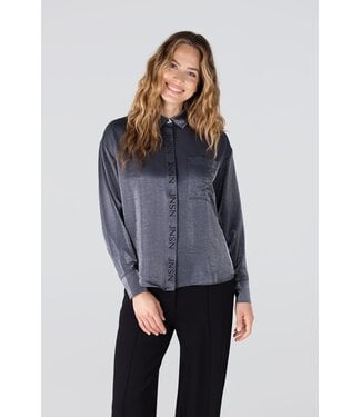 JANSEN AMSTERDAM Jansen Amsterdam Lieke Blouse WS742 Antraciet