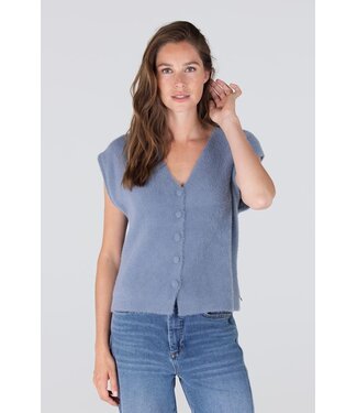 JANSEN AMSTERDAM Jansen Amsterdam Chelsie Gilet P204 Blue Grey