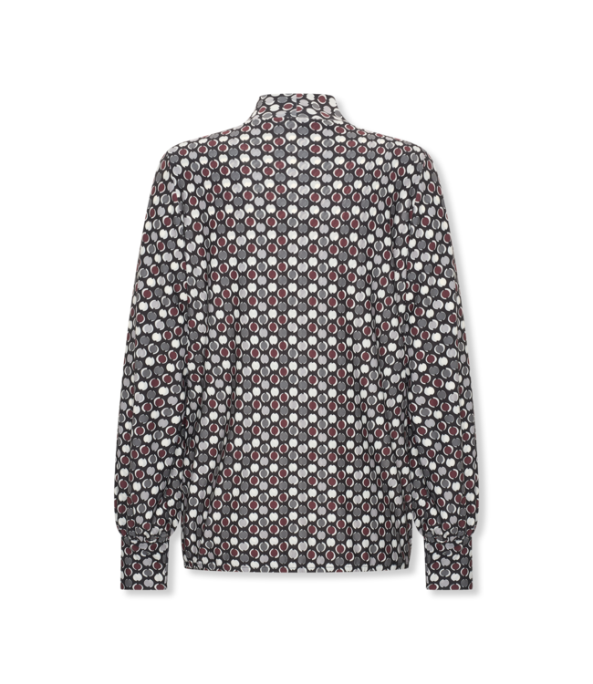 HELENA HART Helena Hart Top 7674DOT Jozzy Print Dotty Wine