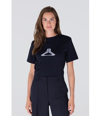 JANSEN AMSTERDAM Jansen Amsterdam Lola Shirt CO 140 Pump Print Dark Blue