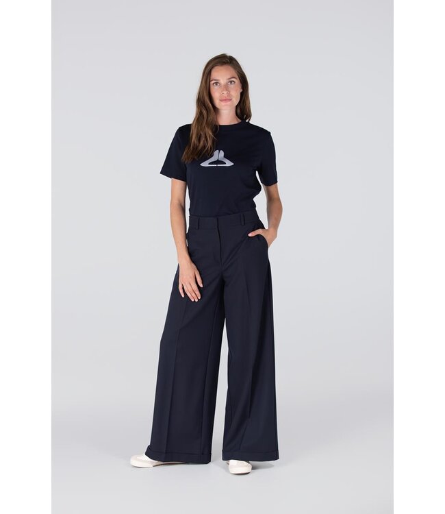 JANSEN AMSTERDAM Jansen Amsterdam Lola Shirt CO 140 Pump Print Dark Blue