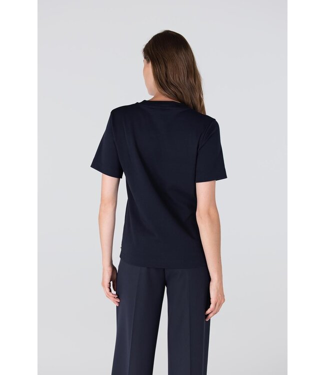 JANSEN AMSTERDAM Jansen Amsterdam Lola Shirt CO 140 Pump Print Dark Blue