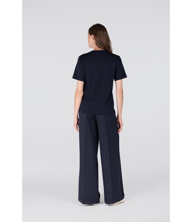 JANSEN AMSTERDAM Jansen Amsterdam Lola Shirt CO 140 Pump Print Dark Blue