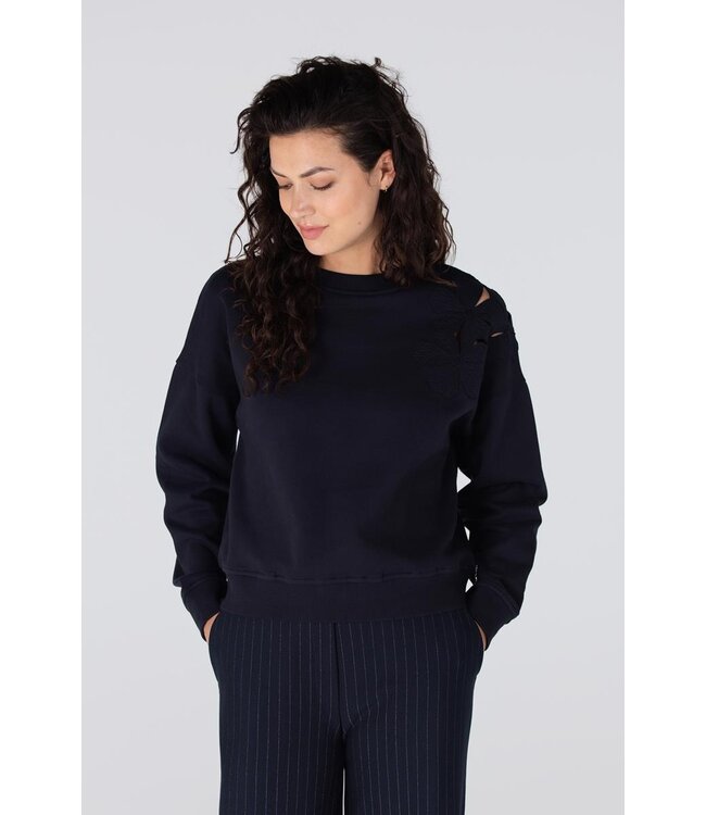 JANSEN AMSTERDAM Jansen Amsterdam Gaby SW156 Trui Dark Blue