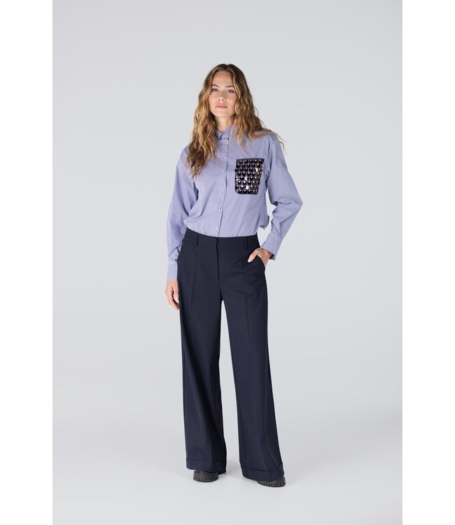 JANSEN AMSTERDAM Jansen Amsterdam Hella Broek WB407 Dark Blue