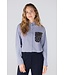 JANSEN AMSTERDAM Jansen Amsterdam Goldie Blouse CS3 726 Sequins Pocket Dark Blue