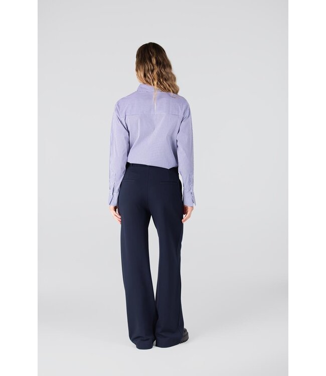 JANSEN AMSTERDAM Jansen Amsterdam Goldie Blouse CS3 726 Sequins Pocket Dark Blue