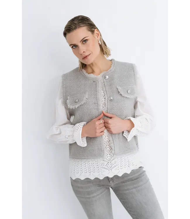 MAICAZZ Maicazz Plower vest FA25.65.509 Grey Melange