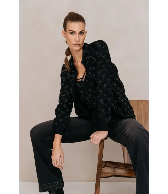 MAICAZZ Maicazz Parvin blouse FA25.20.314 Silver shine