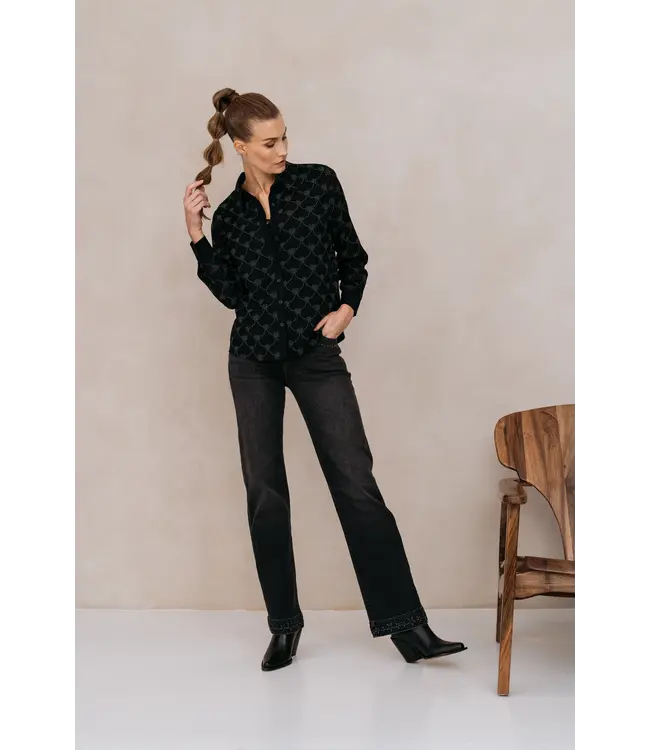 MAICAZZ Maicazz Parvin blouse FA25.20.314 Silver shine