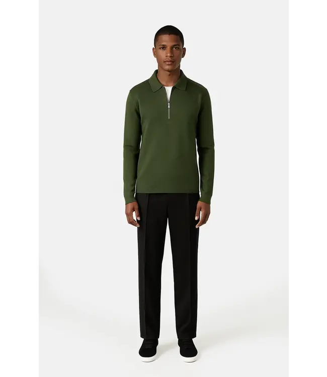 CISZERE Ciszere Caleb Knitted Half Zip Duffel Green