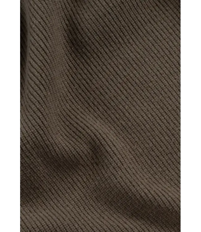 CISZERE Ciszere Reuben Knitted half zip Mocha Brown