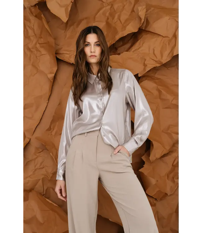 MAICAZZ Maicazz WI25.20.306 Ritah Blouse Sand Metal