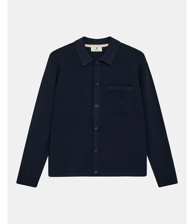 ANERKJENDT Anerkjendt 902032 Aksvend NeedleRib Knit Cardigan 3059 Sky Captain