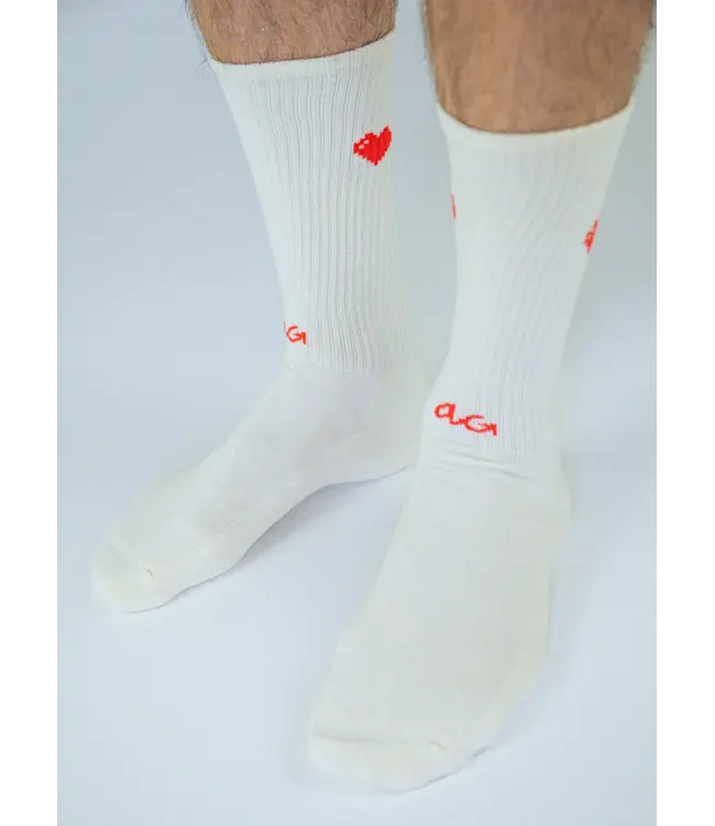 ALFREDO GONZALES ALFREDO GONZALES athletic icon hearts AG-OA-ATHHEA Off White