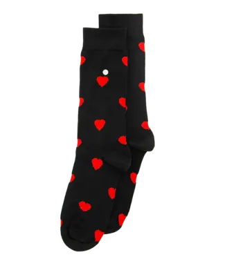 ALFREDO GONZALES Alfredo Gonzales hearts AG-SK-HEA-02 Black