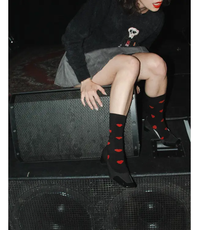 ALFREDO GONZALES Alfredo Gonzales hearts AG-SK-HEA-02 Black