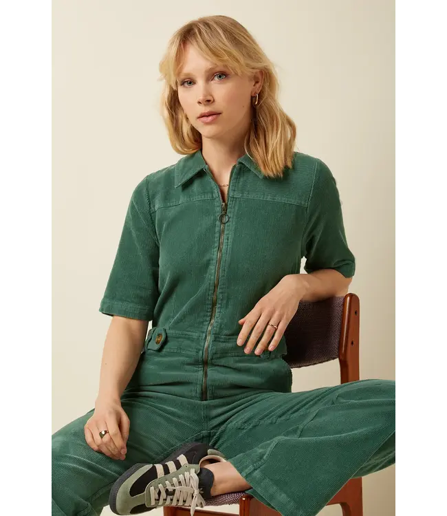 KING LOUIE King Louie Garbo Zip Jumpsuit 07479 Matcha Green