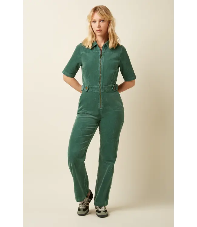 KING LOUIE King Louie Garbo Zip Jumpsuit 07479 Matcha Green