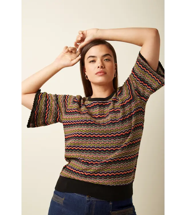 KING LOUIE King Louie Maree Top Meisel 09911 Multi Color