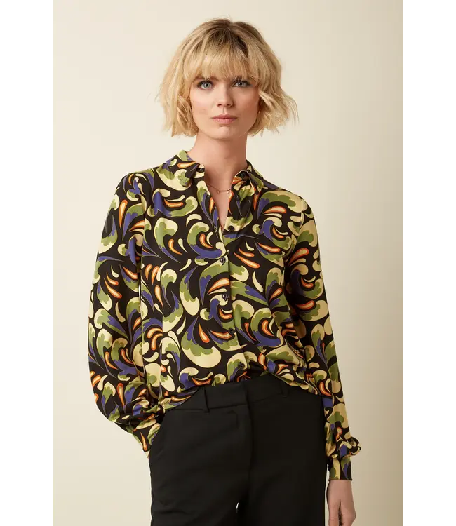 KING LOUIE King Louie Maisie Blouse Rumble 10112 Black