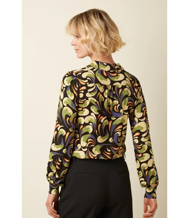 KING LOUIE King Louie Maisie Blouse Rumble 10112 Black