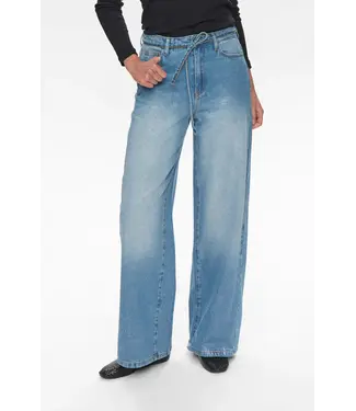 Nümph Nümph Nubrooklyn Jeans Glam 706221 Blue Denim Silver Foil Nümph Nümph Nubrooklyn Jeans Glam 706221 Blue Denim Silver Foil