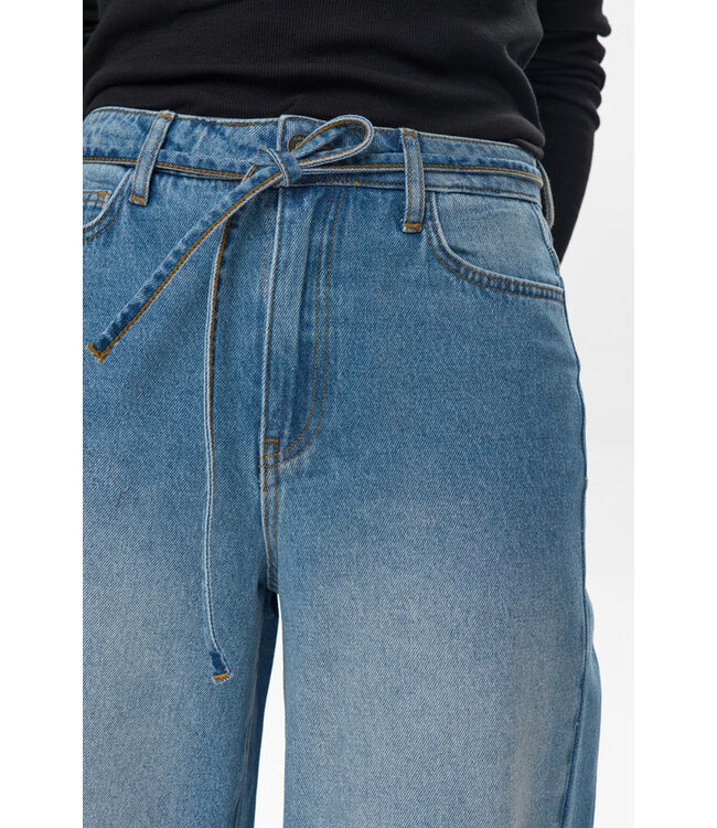 Nümph Nümph Nubrooklyn Jeans Glam 706221 Blue Denim Silver Foil