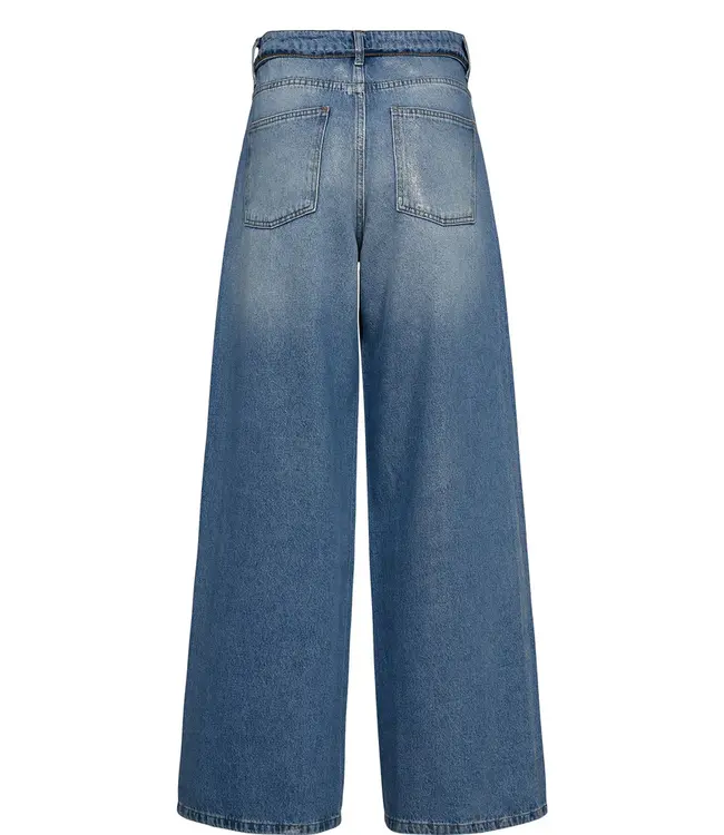 Nümph Nümph Nubrooklyn Jeans Glam 706221 Blue Denim Silver Foil